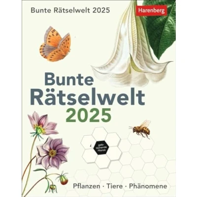 Abbildung von Bunte Rätselwelt Tagesabreißkalender 2025 Pflanzen, Tiere, Phänomene: Tages Tischkalender mit abwechslungsreichen Quizfragen zu Flora und Fauna ... 12,5 x 16 cm (Wissenskalender Harenberg)