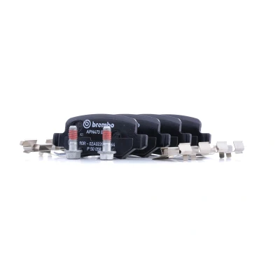 Abbildung von BREMBO P 50 058 Bremsbelagsatz exkl. Verschleißwarnkontakt mit Bremssattelschrauben Zubehör MERCEDES BENZ: A Class, Vaneo