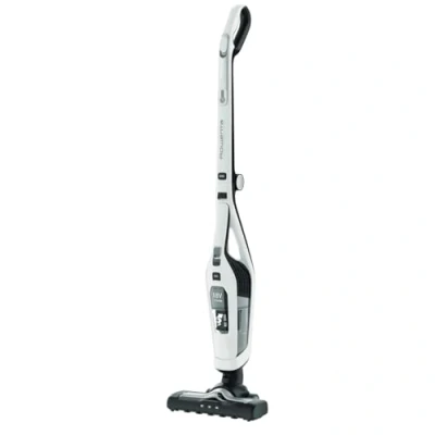 Abbildung von Rowenta RH6737 Dual Force 2 in 1 kabelloser Akku Stabstaubsauger integrierter Handstaubsauger klappbarer Griff sehr leicht nur 2,5 kg LED Beleuchtung Weiß