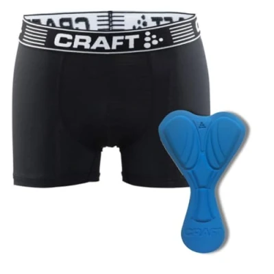 Abbildung von Craft Herren CORE Greatness Bike Boxer, Gr. XL, Rad Boxershorts Herren, Fahrradunterhose gepolstert mit Infinity C6 Pad, Funktionsunterwäsche für leichte Radtouren