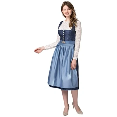 Abbildung von Stockerpoint Damen Leonora Midi Dirndl, blau, 40