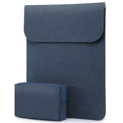 Abbildung von HYZUO 15 16 Zoll Laptop Hülle Tasche Laptophülle für MacBook Pro M3/M2/M1 Pro/Max A2991 A2780 A2485 A2141 2024 2019, Surface 5/4/3, XPS 15, mit Kleiner Tasche, Navy blau