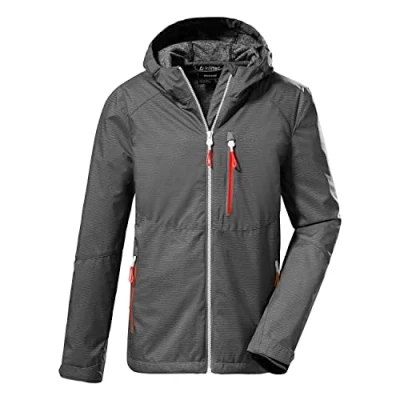 Abbildung von killtec Jungen Softshelljacke/Outdoorjacke mit Kapuze KOS 61 BYS SFTSHLL JCKT, anthrazit, 152, 37839 000