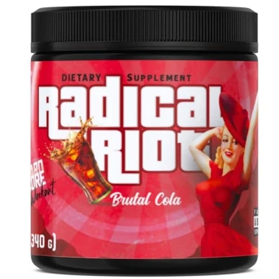 Abbildung von American Supps® PREMIUM Pre Workout Booster [340g] Cola 300 mg Koffein + Beta Alanin L Citrullin Malat ultimativer Pump für Hardcore Training