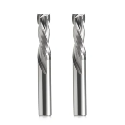 Abbildung von EU_HOZLY Spiralfräser Up&amp;Down Compression Bit 8mm Schnittdurchmesser, Schaft, 25 mm Schnittlänge CNC Schaftfräser für Holzschnitzerei, Gravur, 2St