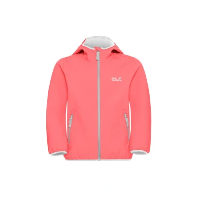 Abbildung von Jack Wolfskin FOUR Winds Softshelljacke sunset coral für Kinder, Größe: 140,