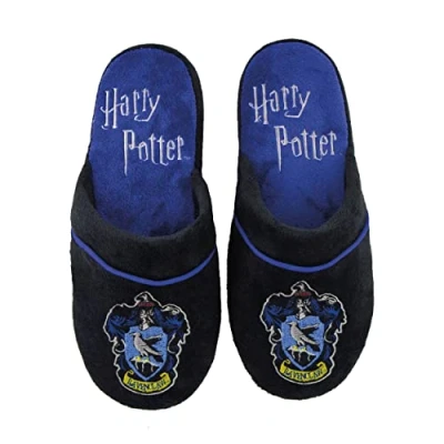 Abbildung von Cinereplicas Harry Potter Hausschuhe Cuff Clog Pillow Walk Premium dauerhafte Qualität Erwachsene (M/L, Ravenclaw)