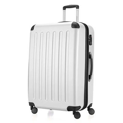 Abbildung von HAUPTSTADTKOFFER SPREE Großer Hartschalen Koffer Trolley Rollkoffer Reisekoffer, 4 Doppel Rollen, 75 cm, 119 L, Weiß