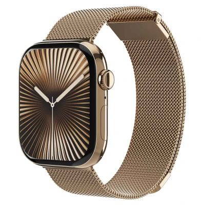 Abbildung von Vonmählen Apple Watch Armband Milanees Gold Geeignet für 38/40/41/42 mm Sunset