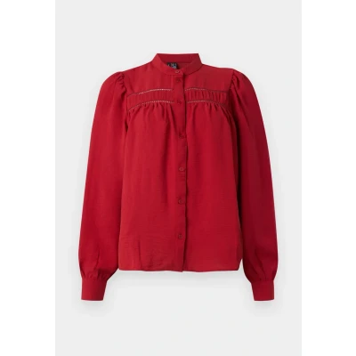Abbildung von Vero Moda Vmemma Hemdbluse, Damen, Größe: Small, Karanda red