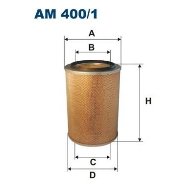 Abbildung von FILTRON AM 400/1 Luftfilter 409 282 Filtereinsatz