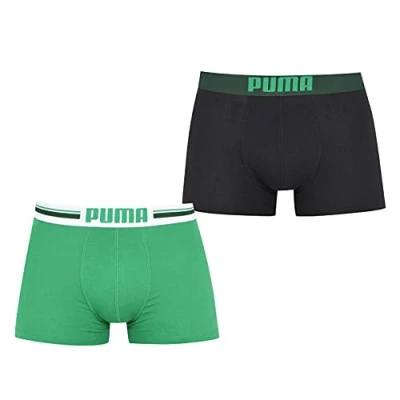 Abbildung von PUMA Herren Placed Logo Boxer Shorts, Grün, L EU
