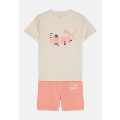Abbildung von PUMA Unisex Baby MINICATS SANDY ADVENTURES Tee and Shorts Set INF Gestrickte Anzüge, Alpine Snow, 74