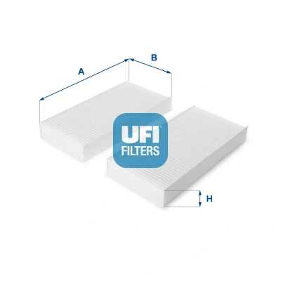 Abbildung von UFI 54.240.00 Innenraumfilter Aktivkohlefilter 313 162 30 BMW: 7