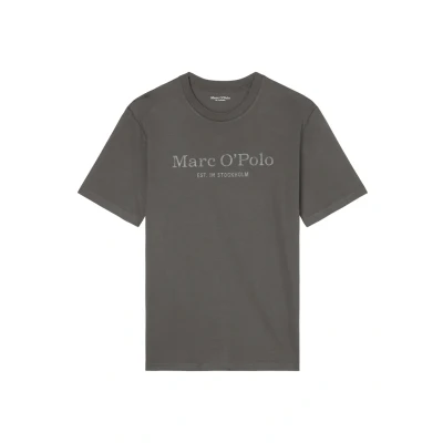 Abbildung von Marc O&#039;Polo Short Sleeve Tshirt print, Herren, Größe: Small, Gray pinstripe