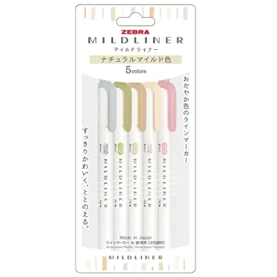 Abbildung von ZEBRA Fluoreszenzstift Mildliner [Parallelimport Waren] (natürliche milde Farbe) WKT7 5C NTC