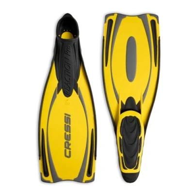 Abbildung von Cressi Reaction Pro Fins Flossen zum Tauchen, Freitauchen und Schnorcheln, Adult Unisex