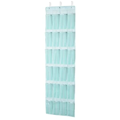 Abbildung von Amazon Basics Organizer für die Tür mit 24 Fächern, Jadegrün, 47 x 6.3 165 cm