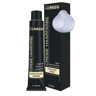 Abbildung von FemMas Haarfarbe Pure &amp; Mix Neutral I Professionelle Creme mit Arganöl, Keratin Ceramiden Als dauerhafte Haarfärbung oder Tönung für strahlende, haltbare Farbergebnisse 100 ml