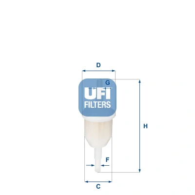 Abbildung von UFI 31.009.00 Kraftstofffilter Filtereinsatz 8,4 6,5 BMW: 3 Saloon, 5 Convertible, FORD: Sierra Mk2 Hatchback, Transit Mk3 Minibus
