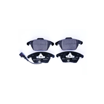 Abbildung von HELLA 8DB 355 023 161 Bremsbelagsatz mit integriertem Verschleißwarnkontakt VOLKSWAGEN: GOLF 7, 6, Passat B7 Variant, AUDI: A3 Sportback