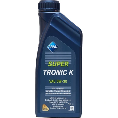 Abbildung von Aral Supertronic K 5W 30 5l Motoröl 15CBE6 VOLKSWAGEN: Touran I, Passat B5 Estate, Golf 4, AUDI: Q3, A8 D3, A4 B8 Avant, BMW: 4 Gran Coupe, 3 Saloon