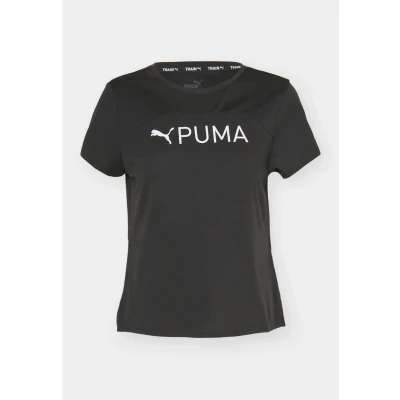 Abbildung von Puma FIT LOGO Ultrabreathe TEE Sport Tshirt, Damen, Größe: Large, Black/white