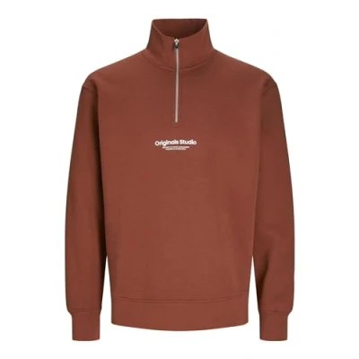 Abbildung von Jack &amp; Jones Jorvesterbro Sweatshirt, Herren, Größe: Medium, Brown
