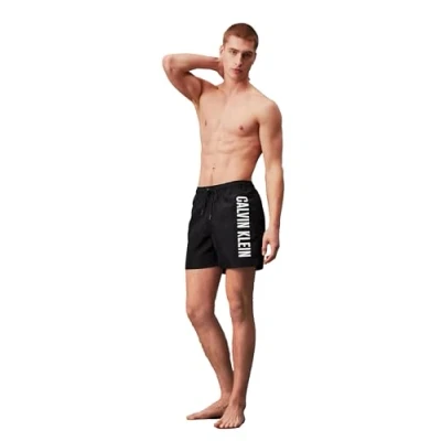 Abbildung von Calvin Klein Swimwear Medium Drawstring Badeshorts, Herren, Größe: 3XL, Black