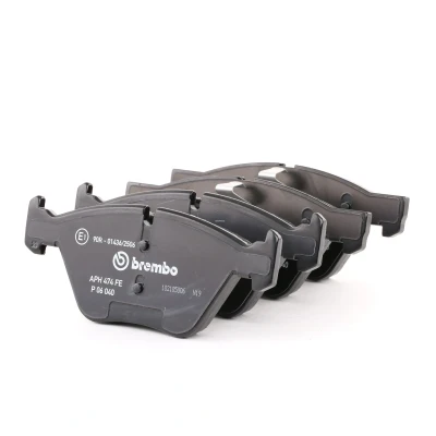 Abbildung von BREMBO P 06 040 Bremsbelagsatz für Verschleißwarnanzeiger vorbereitet mit Kolbenclip ohne Zubehör BMW: 3 Saloon, Touring, Coupe