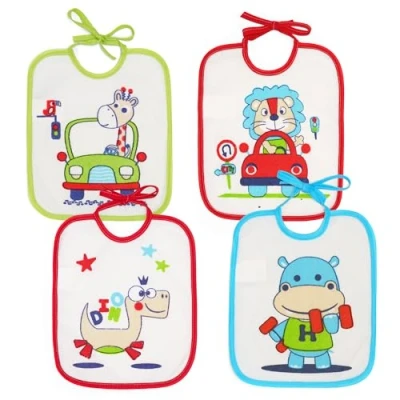 Abbildung von Ti TIN Wasserdichte Baby Lätzchen mit lustigen Zeichnungen 19x23cm