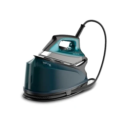 Abbildung von Rowenta DG7621 Compact Steam Pro Dampfbügelstation 6,2 Bar 310 G/Min Dampfstoß Kunststoff X Large Blau/Schwarz