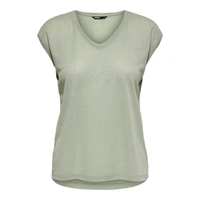 Abbildung von ONLSILVERY S/S V Neck Lurex TOP JRS NOOS
