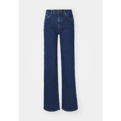 Abbildung von Noisy May Nmyolanda WIDE Jeans Straight Leg, Damen, Größe: 28x30, Dark blue denim