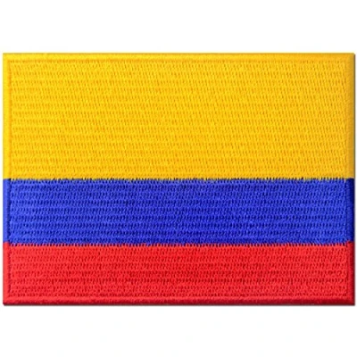 Abbildung von Kolumbien Flagge Kolumbianisch Nationales Emblem Bestickter Aufnäher zum Aufbügeln/Annähen