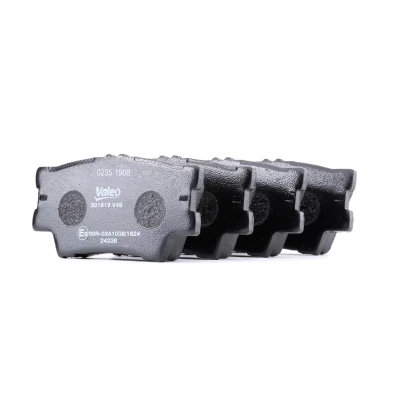 Abbildung von VALEO 301819 Bremsbelagsatz FIRST Hinterachse exkl. Verschleißwarnkontakt ohne Anti Quietsch Blech TOYOTA: RAV4 III Off Road, IV Road