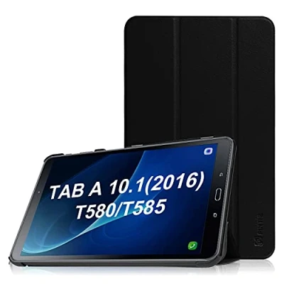 Abbildung von Fintie Hülle für Samsung Galaxy Tab A 10.1 2016 Ultra Schlank Superleicht Ständer Schutzhülle mit Auto Schlaf/Wach Funktion 10,1 Zoll T580N / T585N, Schwarz