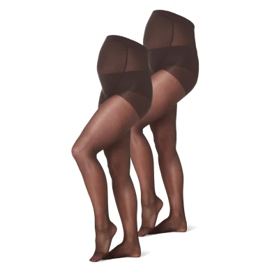 Abbildung von Noppies 2PACK Maternity Strumpfhose, Damen, Größe: M/L, Nearly black