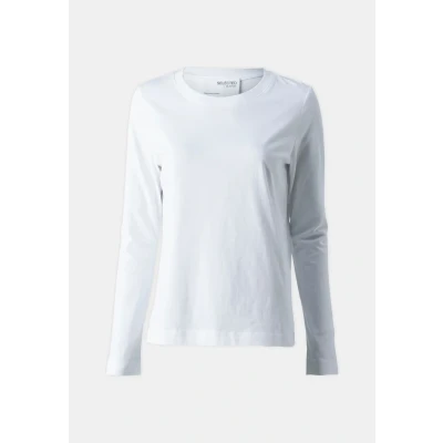 Abbildung von Selected Femme Standard TEE Langarmshirt, Damen, Größe: 34, Bright white