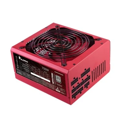 Abbildung von Mars Gaming MPVU750M, Vollmodulares 750W ATX Netzteil, 10 Jahre Garantie, 80Plus Silber +87% Wirkungsgrad, 140mm FDB Lüfter mit AI RPM Technologie, Japanische 105 Kondensatoren, Rot