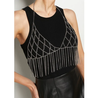 Abbildung von LASCANA Bauchkette, Bodychain, BH Kette, Körperschmuck, Körperkette, Taillenkette