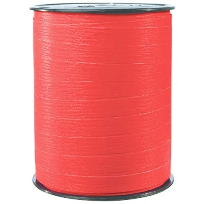 Abbildung von Clairefontaine 601506C Spule Geschenkband matt (250 m x 10 mm, ideal für Bastelprojekte und Geschenke) 1 Stück rot