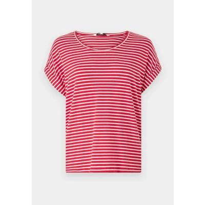 Abbildung von ONLY Onlmoster Stripe O NECK Tshirt print, Damen, Größe: XS, Lychee