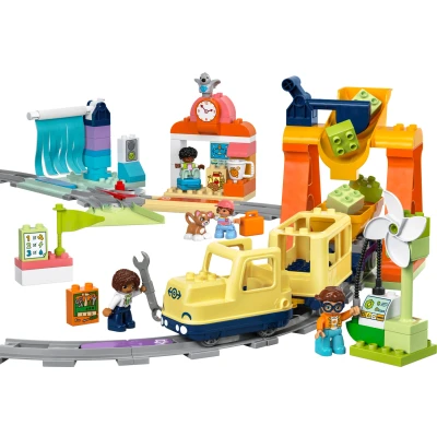 Abbildung von LEGO® Konstruktionsspielsteine »Große interaktive Eisenbahn (10428), LEGO DUPLO Town«, (103 St.), Made in Europe
