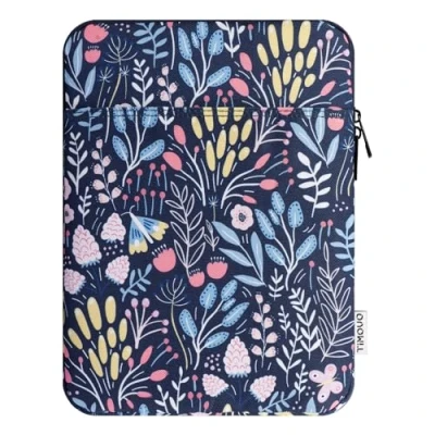 Abbildung von TiMOVO 9 11 Zoll Tablet Tasche für iPad 10. Gen. 10.9&quot;, 9/8/7. 10.2&quot;, Air 11/Air 5/4. Galaxy Tab A9+/A9 Plus 11&quot;, Schutztasche Smart Keyboard, Bunte Blume
