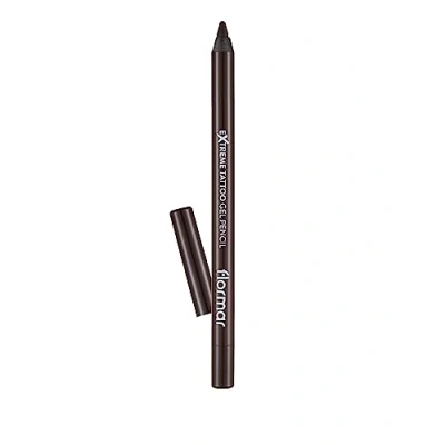 Abbildung von Flormar Extreme Tattoo Gel Pencil Effekt Eyeliner Intensiv Pigmentierter Glitter Stift Wasserfest für Augen Make up 002 Walnuss