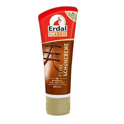 Abbildung von 75ml Erdal Classic Feine Schuhcreme Tube mit Pflegenden Ölen, pflegt, schützt &amp; frischt die Farbe auf, 1er Pack (1x 75ml) (Braun)