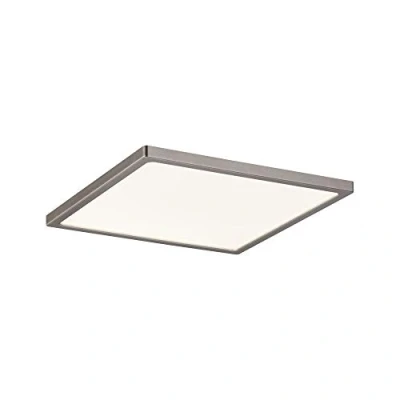 Abbildung von Paulmann LED Einbauleuchte »Areo eckig 180x180mm 11W 770lm 3000K Nickel matt IP23 Deckenmontage«, 1 flammig, Einbaupanel