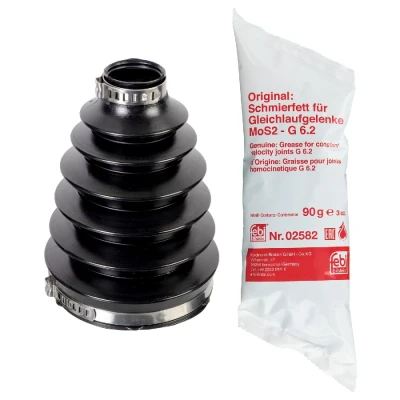Abbildung von FEBI BILSTEIN 176110 Achsmanschette radseitig, Vorderachse thermoplastische Polyester Elastomere FORD: KUGA 1, 2