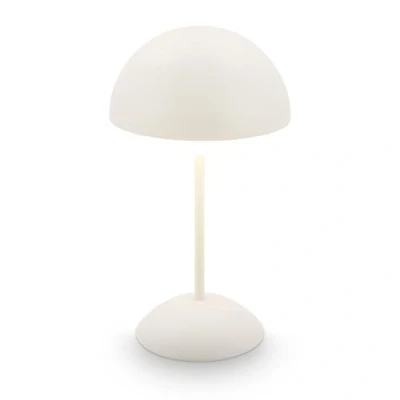 Abbildung von BRILONER LED Tischlampe kabellos IP44 mit Touch, dimmbar, Akku tauschbar, Nachttischlampe, Leselampe, Lampe, Campinglampe, Tischleuchte, Akkulampe, Outdoor 16 x 29 cm (DxH), Altweiß